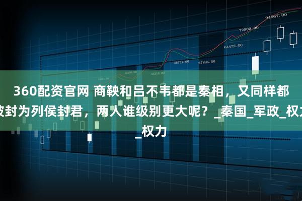 360配资官网 商鞅和吕不韦都是秦相，又同样都被封为列侯封君，两人谁级别更大呢？_秦国_军政_权力
